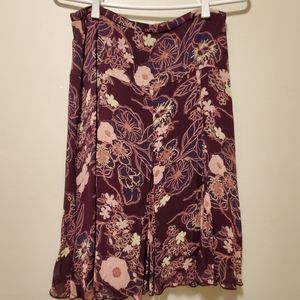 Beautiful deep purple and dusty rose skirt Jacob